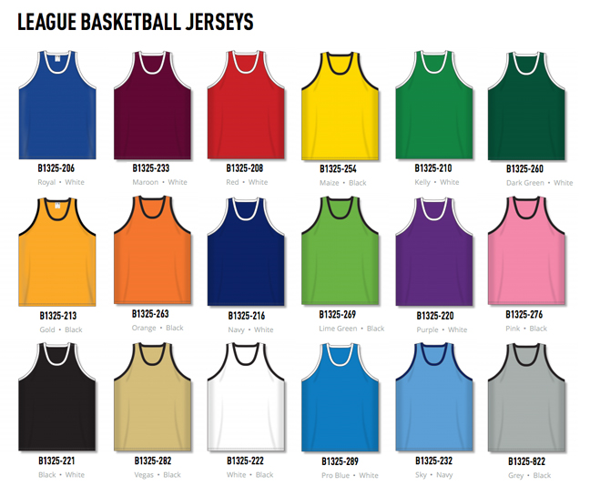 Basketball Jerseys by Athletic Knit 
