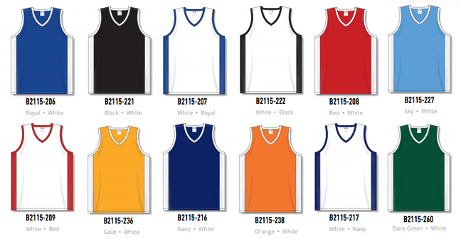 Athletic Knit (AK) B2115 Blank Pro Basketball Jersey