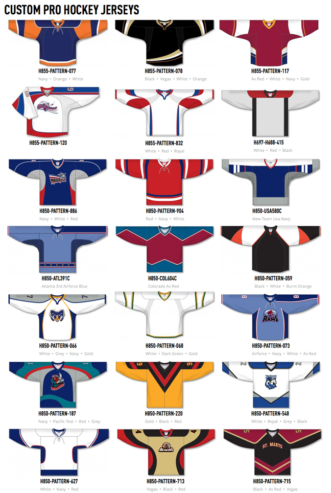 Hockey Jerseys By Athletic Knit Offers Blank Nhl Hockey Jerseys And Matching Socks For Teams
