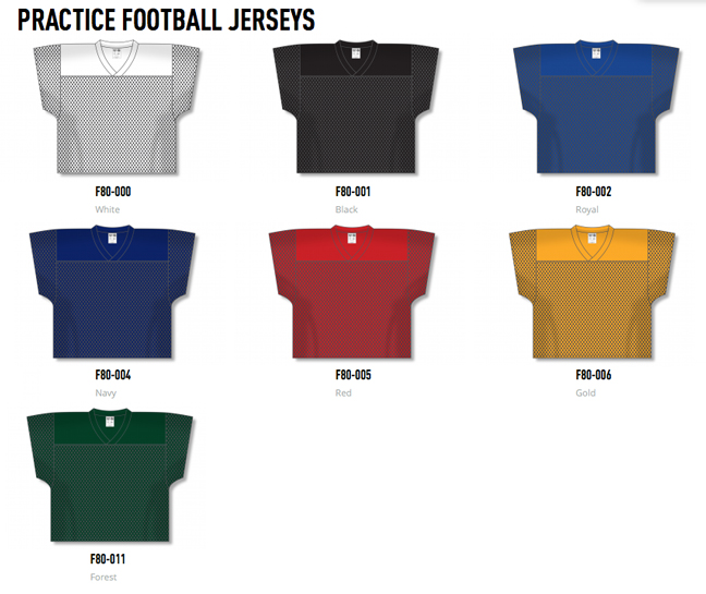 Youth Football Practice Jerseys, Custom Practice Jerseys