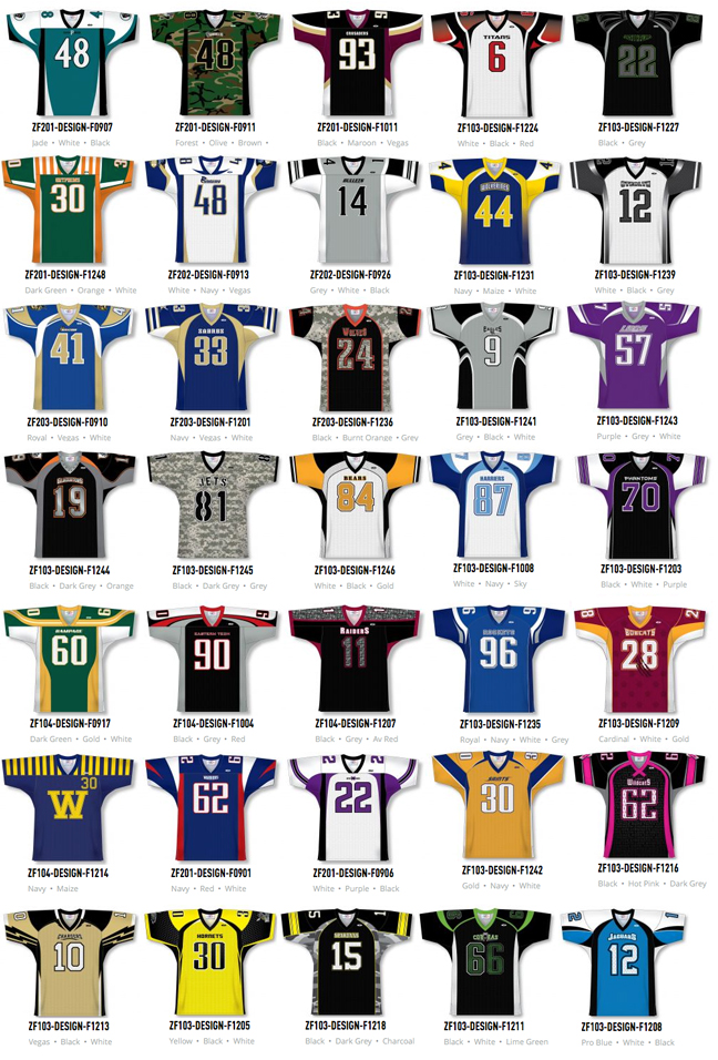 Football Jerseys by Athletic Knit, JERSEYS UNLIMITED offers blank