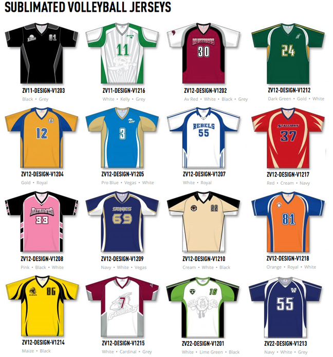 AthleticKnit: Team Name layouts for your custom jerseys and teamwear